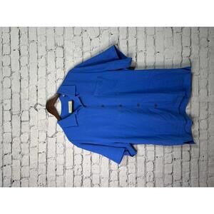 Tommy Bahama Men's Blue Short Sleeve Button-Up Shirt Size L